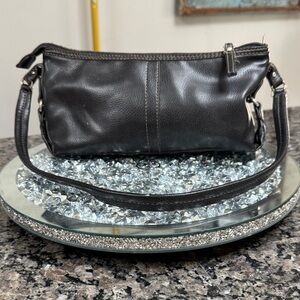 Relic Black Leather shoulder bag